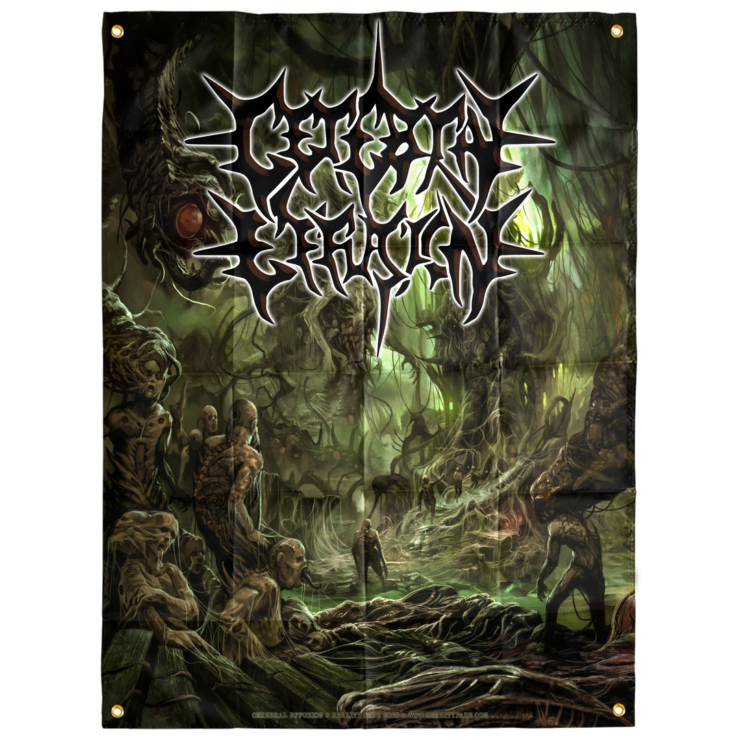 Cerebral Effusion 'Ominous Flesh Discipline' Flag