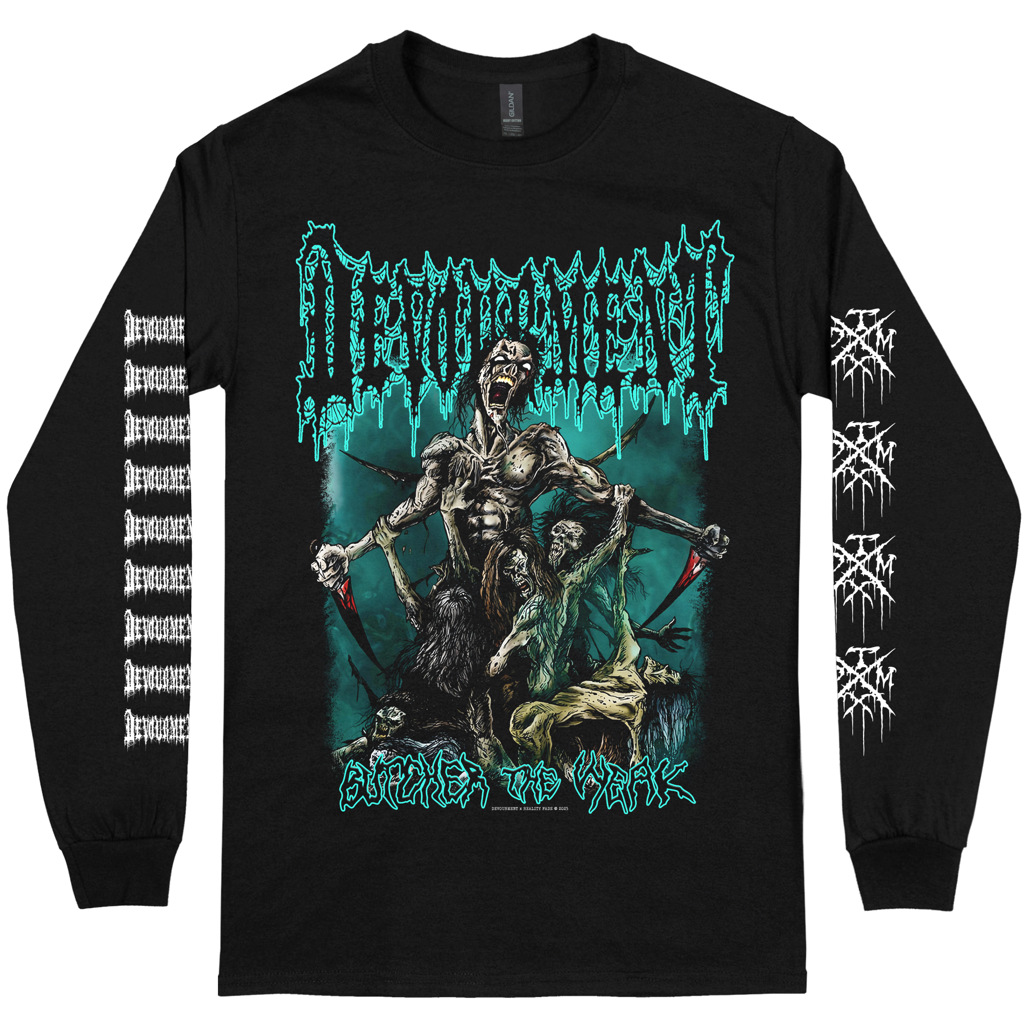Devourment 'Butcher The Weak' Long Sleeve – Reality Fade Merch