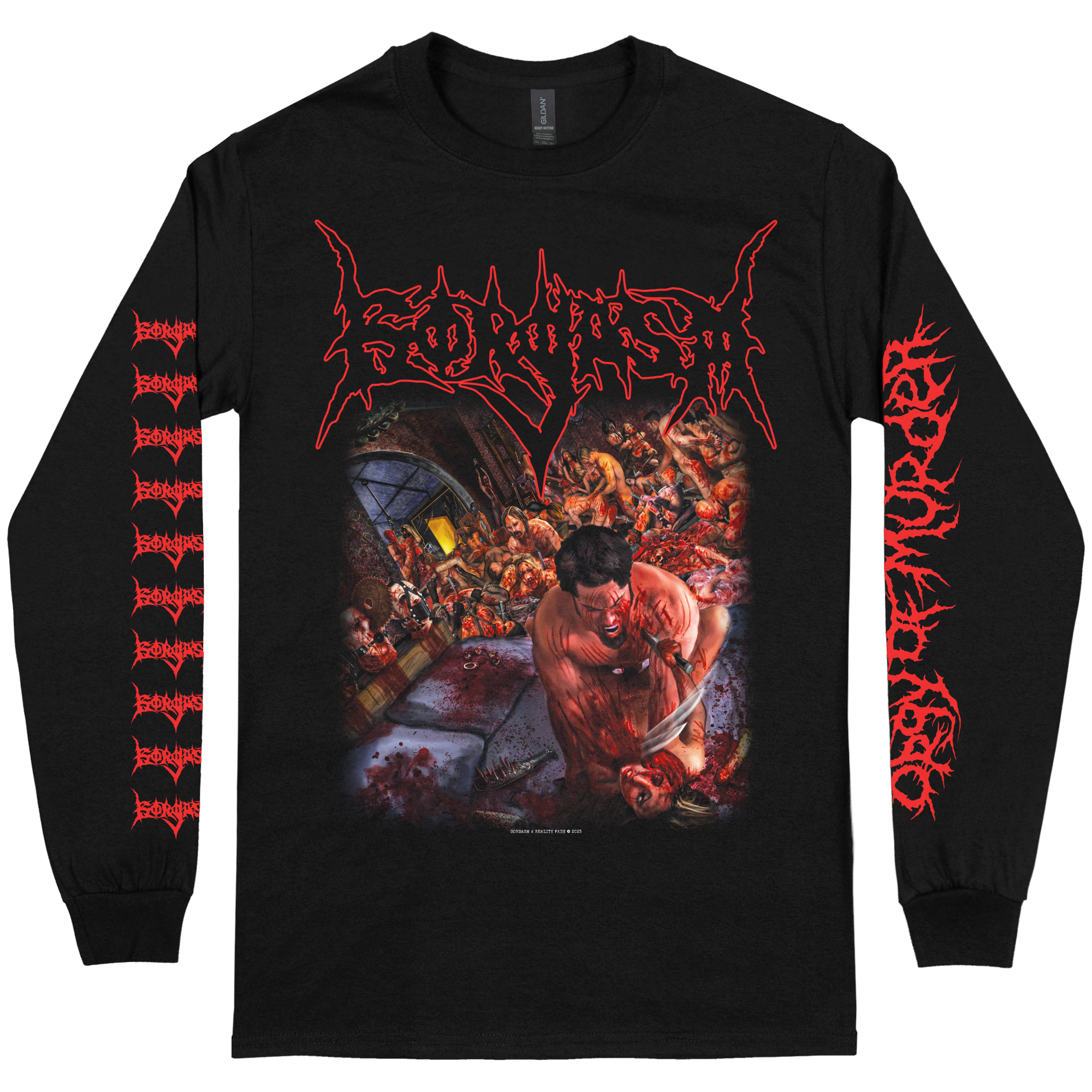 Gorgasm 'Orgy Of Murder' Long Sleeve – Reality Fade Merch
