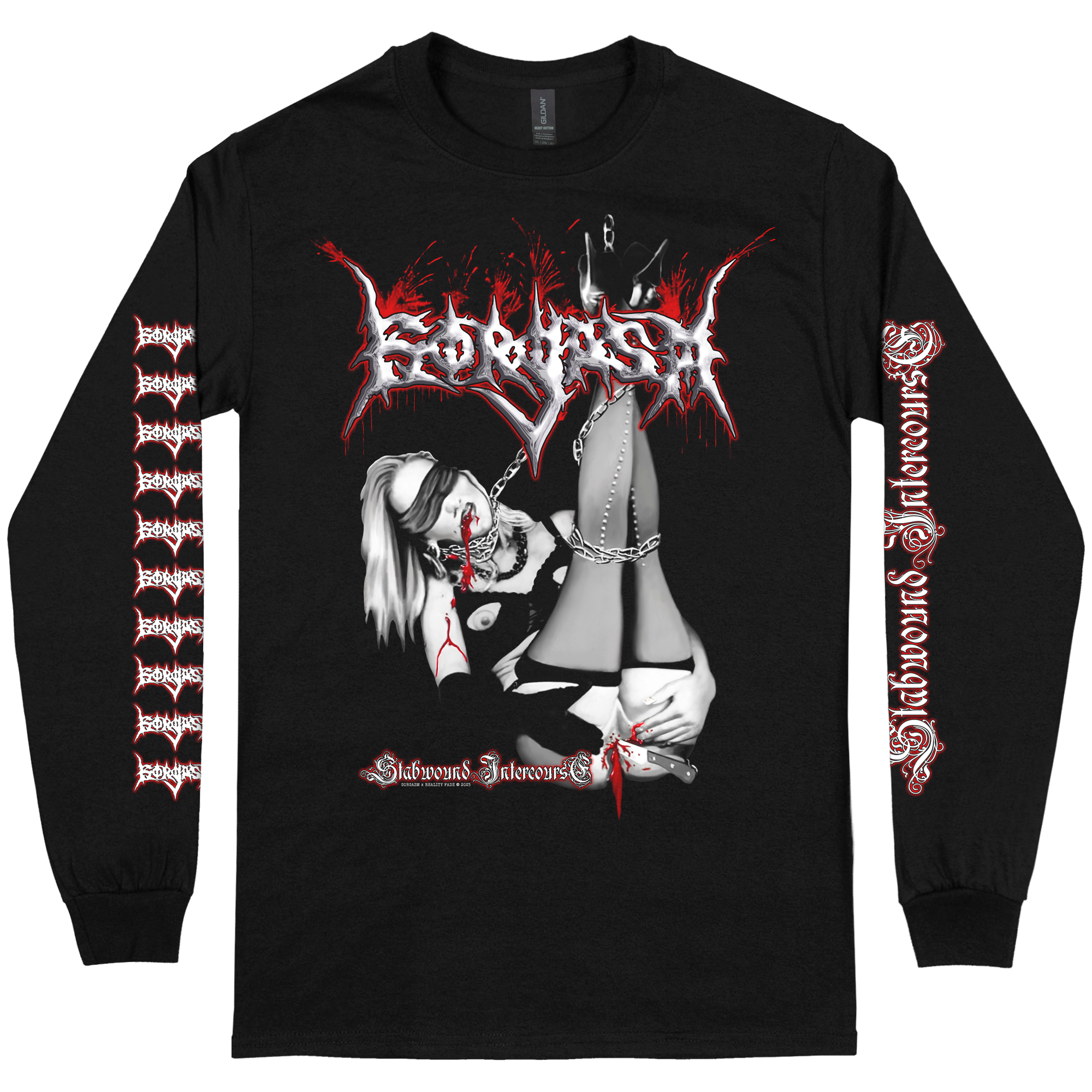 Gorgasm 'Stabwound Intercourse' Long Sleeve – Reality Fade Merch Gorgasm 'Stabwound Intercourse' Long Sleeve – Reality Fade Merch