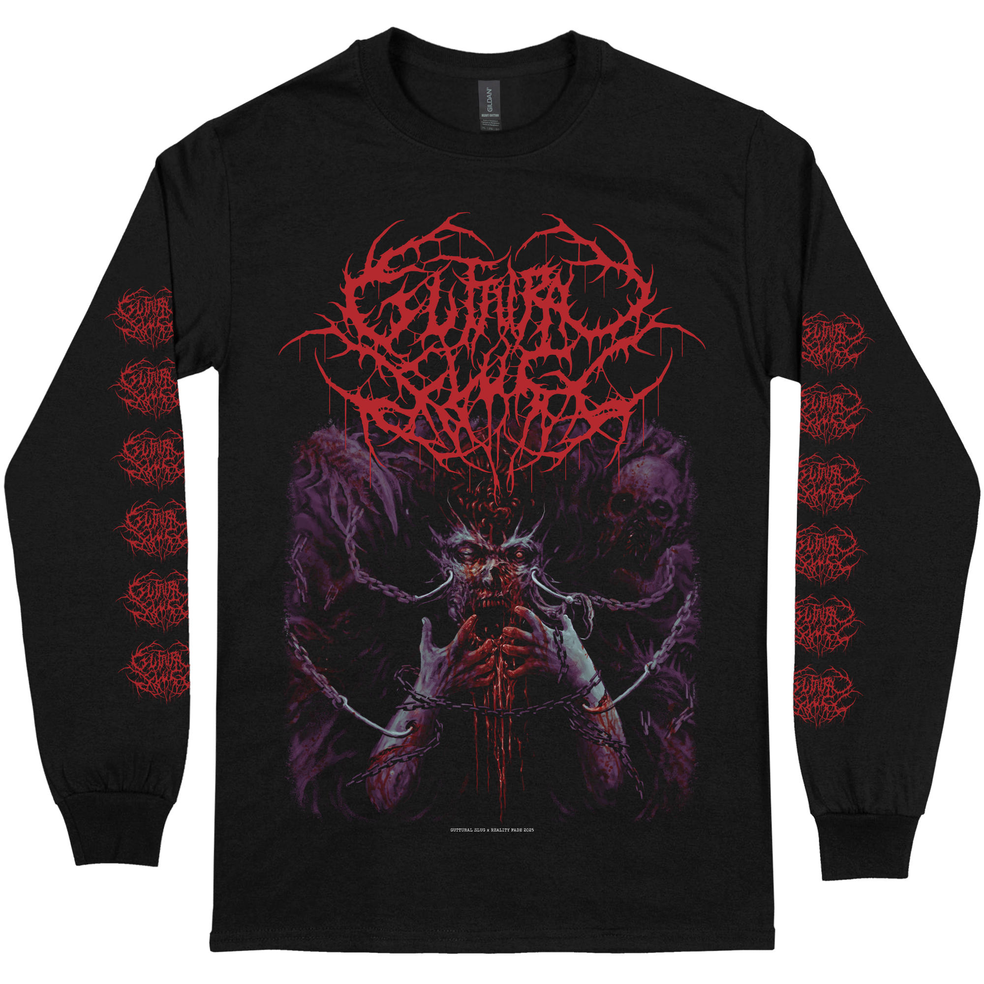 Guttural Slug 'Intercranial Purgatory' Long Sleeve – Reality Fade