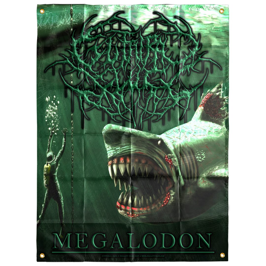 Guttural Slug 'Megalodon' Flag