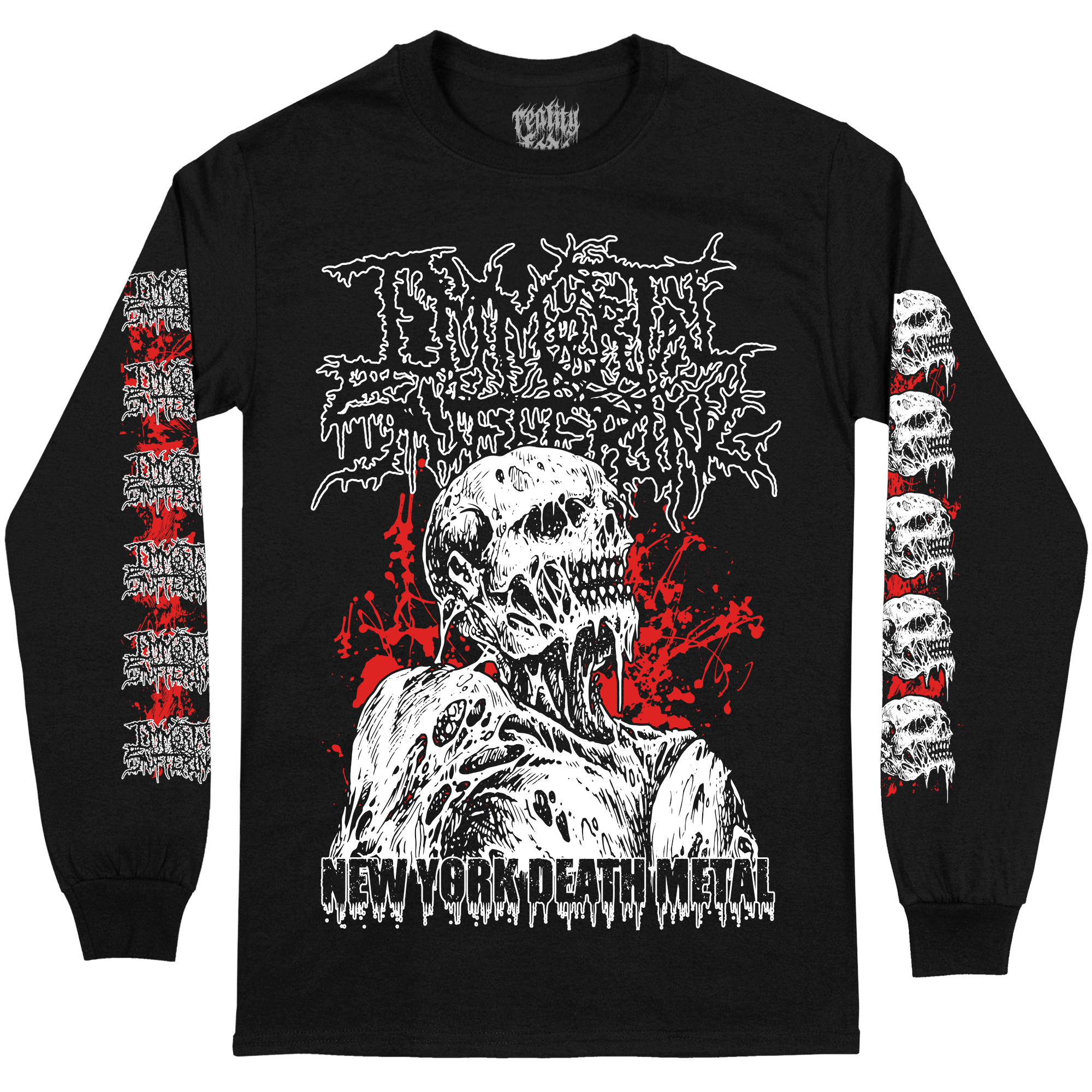 Immortal Suffering 'New York Death Metal' Long Sleeve – Reality Immortal Suffering 'New York Death Metal' Long Sleeve – Reality