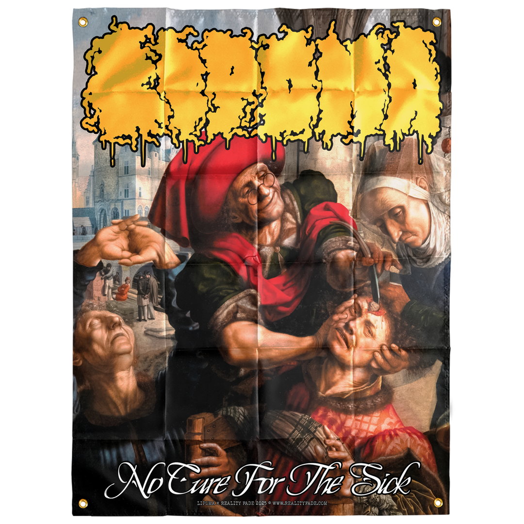 Lipoma 'No Cure For The Sick' Flag *PRE-ORDER*