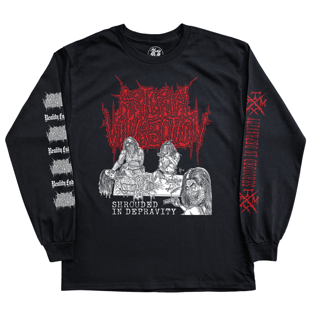 Arterial Vivisection "Shrouded In Depravity" Long Sleeve *PRE-ORDER*