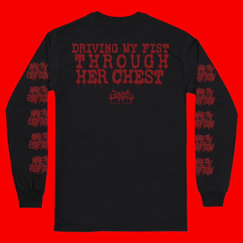 Artery Eruption 'Driving My Fist Through Her Chest' Long Sleeve