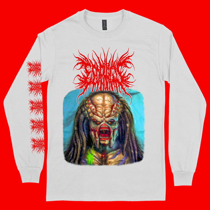 Esophagus 'Killing For Sport' White Long Sleeve