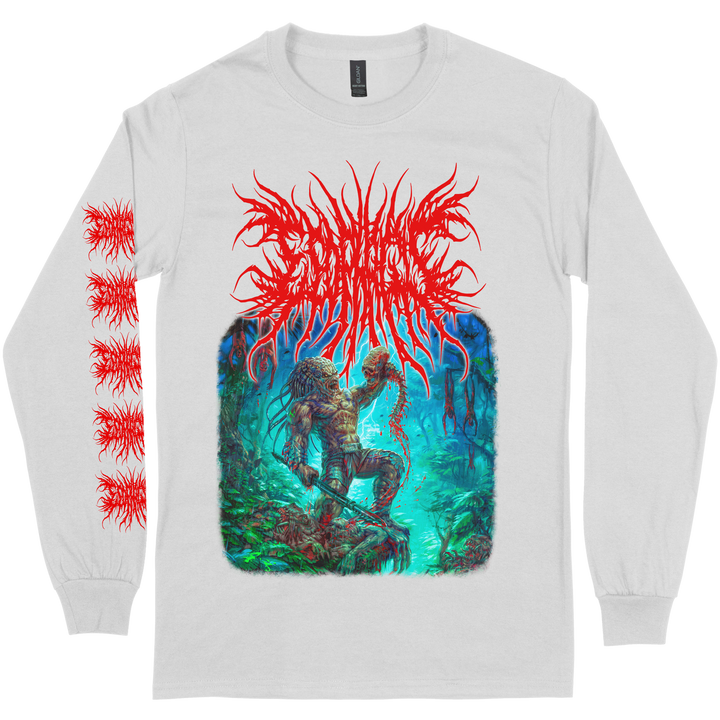 Esophagus 'Defeated By Their Inferiority' White Long Sleeve