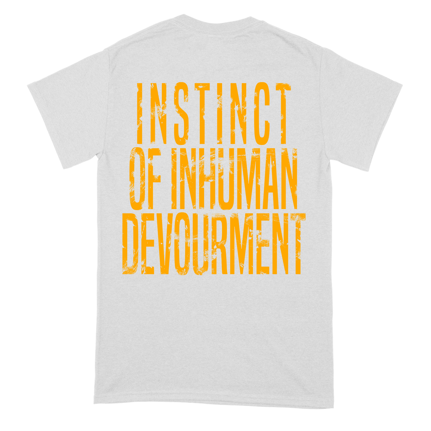 Ezophagothomia 'Instinct Of Inhuman Devourment' White T-Shirt