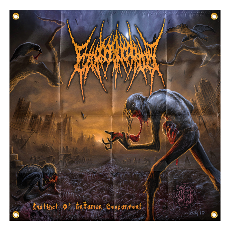 Ezophagothomia "Instinct Of Inhuman Devourment" Flag
