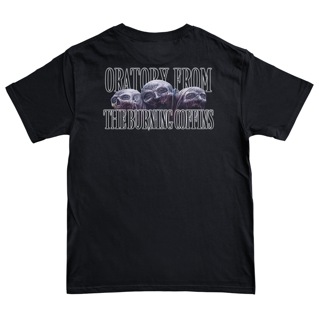 Ezophagothomia 'Oratory From the Burning Coffins' T-Shirt *PRE-ORDER*