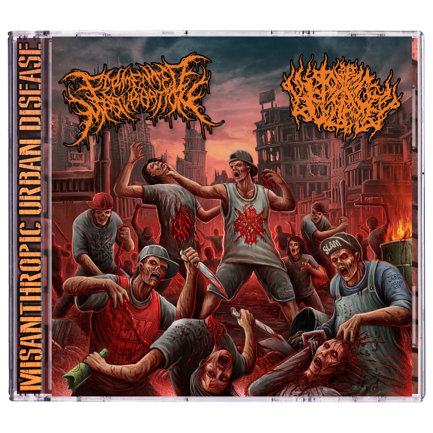 Fermented Masturbation / Pit Of Toxic Slime 'Misanthropic Urban Disease' CD