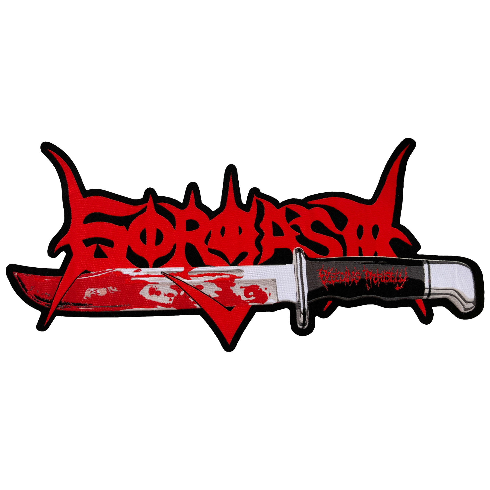 Gorgasm 'Bleeding Profusely' Backpatch – Reality Fade Merch