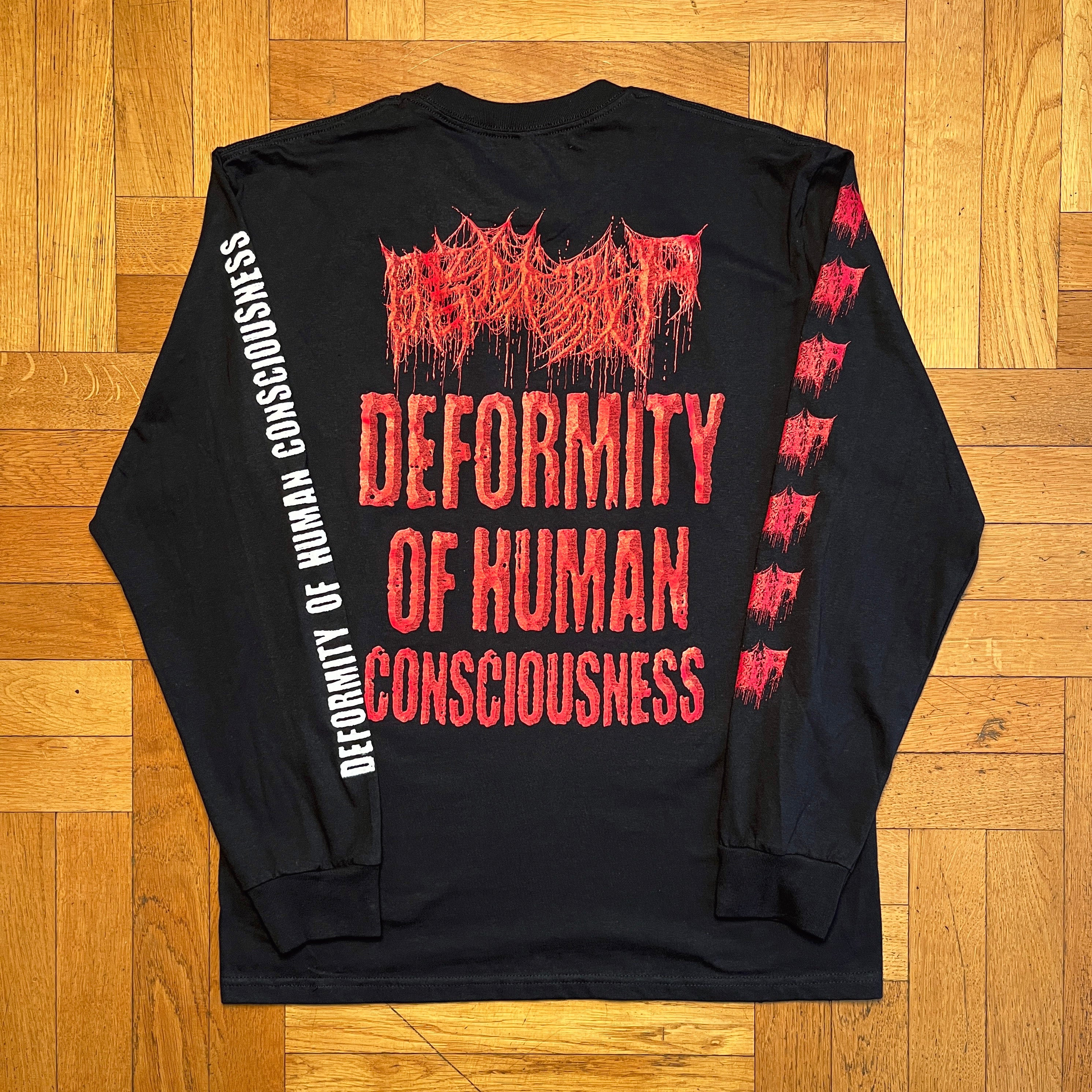 中国 THE DARK PRISON MASSACRE 長袖シャツ The Dark Prison Massacre 'Deformity Of Human Consciousness' Long