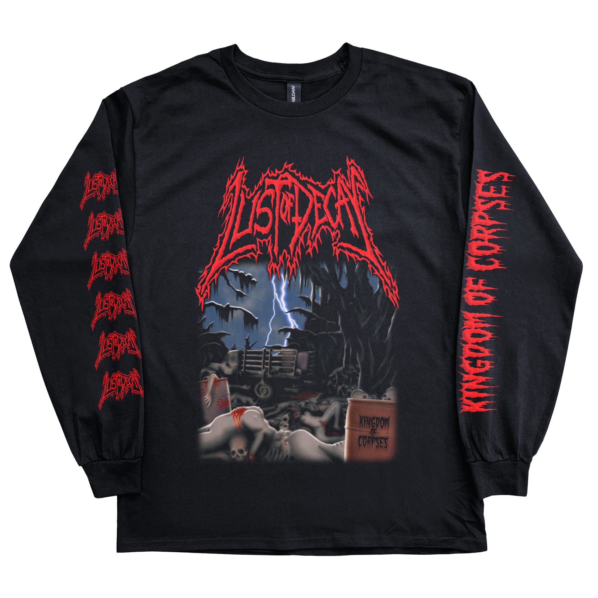Lust Of Decay 'Kingdom Of Corpses' Long Sleeve – Reality Fade Merch