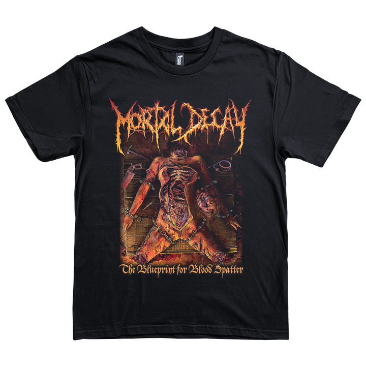 Mortal Decay "The Blueprint for Blood Spatter" T-Shirt *PRE-ORDER*