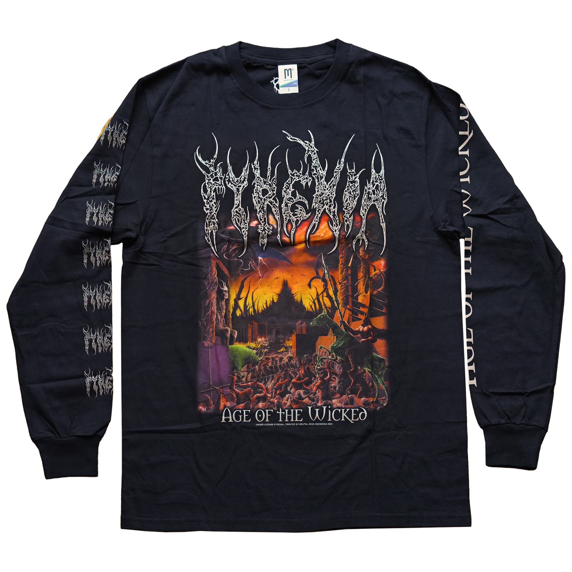 Pyrexia 'Age Of The Wicked' Long Sleeve – Reality Fade Merch